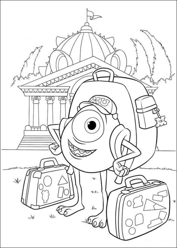 Kids-n-fun.com | Coloring page Monsters University Monsters University